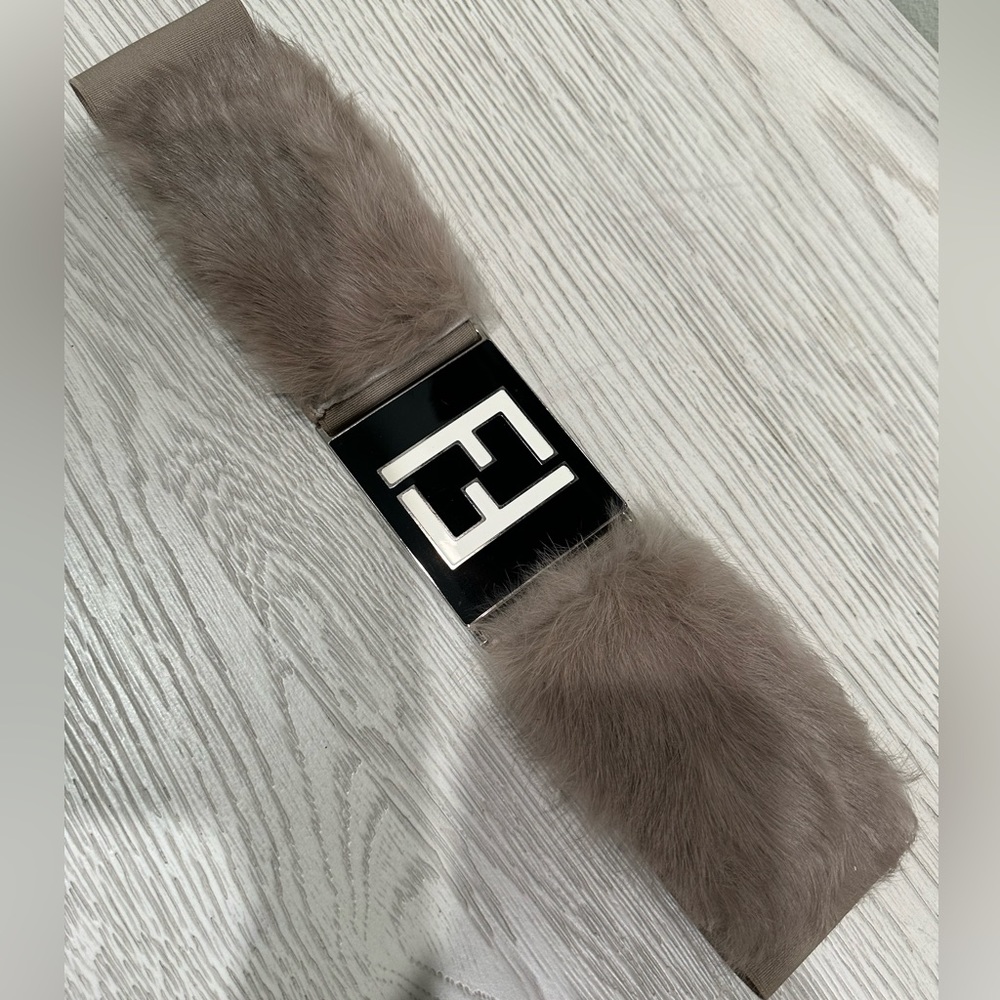 Fendi Fur High-Waisted Belt